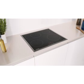Constructa ca424255, Induction hob, 60 cm, Black, With frame surface mounted