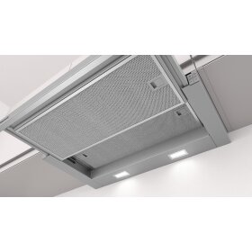 Constructa CD30677, flat screen hood, 60 cm, silver metallic