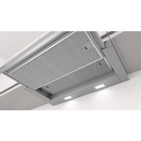 Constructa CD30677, flat screen hood, 60 cm, silver metallic