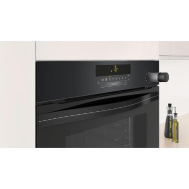 Constructa cf4a93062, Built-in oven with steam support, 60 x 60 cm, Black