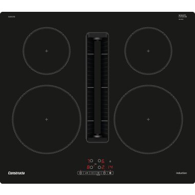 Constructa cv431235, Hob with extractor hood (induction), 60 cm, Frameless surface mounted