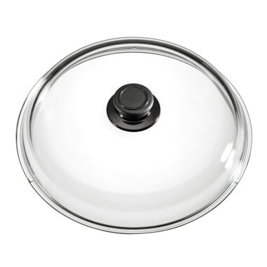 Eurolux Full glass lid ø 16 cm, incl. lid knob