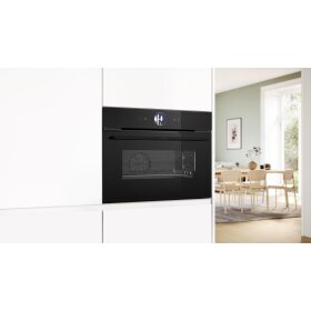Bosch CSG936DB1, Series 8, built-in compact steam oven, 60 x 45 cm, black