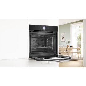 Bosch HSG7261B1, Series 8, built-in steam oven, 60 x 60 cm, black