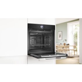 Bosch HSG7261B1, Serie 8, Einbau-Dampfbackofen, 60 x 60 cm, Schwarz