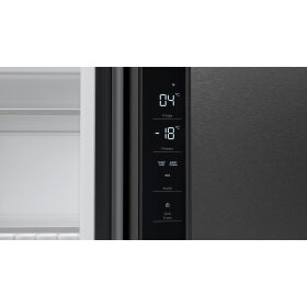 Bosch KFN96AXEA, Serie 4, Kühl-Gefrier-Kombination, mehrtürig, 183 x 90.5 cm, Gebürsteter schwarzer Stahl AntiFingerprint, Total No Frost