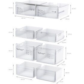 Bosch KFN96AXEA, Serie 4, Kühl-Gefrier-Kombination, mehrtürig, 183 x 90.5 cm, Gebürsteter schwarzer Stahl AntiFingerprint, Total No Frost