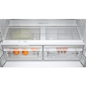 Bosch KFN96AXEA, Series 4, fridge-freezer combination, multi-door, 183 x 90.5 cm, black stainless steel
