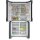 Bosch KFN96AXEA, Series 4, fridge-freezer combination, multi-door, 183 x 90.5 cm, black stainless steel