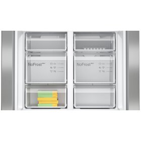 Bosch KFN96VPEA, Series 4, fridge-freezer combination, multi-door, 183 x 90.5 cm, stainless steel (with anti-fingerprint)