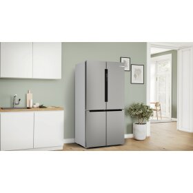 Bosch KFN96VPEA, Series 4, fridge-freezer combination, multi-door, 183 x 90.5 cm, stainless steel (with anti-fingerprint)