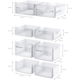 Bosch KFN96VPEA, Serie 4, Kühl-Gefrier-Kombination, mehrtürig, 183 x 90.5 cm, Gebürsteter Stahl AntiFingerprint, Total No Frost