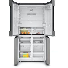 Bosch KFN96VPEA, Serie 4, Kühl-Gefrier-Kombination, mehrtürig, 183 x 90.5 cm, Gebürsteter Stahl AntiFingerprint, Total No Frost