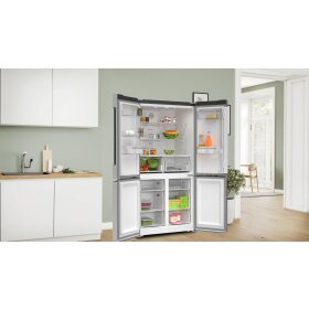 Bosch KFN96VPEA, Serie 4, Kühl-Gefrier-Kombination, mehrtürig, 183 x 90.5 cm, Gebürsteter Stahl AntiFingerprint, Total No Frost