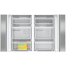 Bosch KFN96VPEA, Serie 4, Kühl-Gefrier-Kombination, mehrtürig, 183 x 90.5 cm, Gebürsteter Stahl AntiFingerprint, Total No Frost