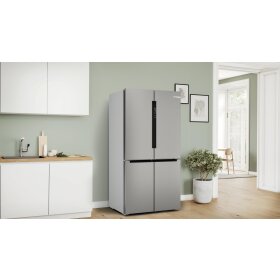 Bosch KFN96VPEA, Serie 4, Kühl-Gefrier-Kombination, mehrtürig, 183 x 90.5 cm, Gebürsteter Stahl AntiFingerprint, Total No Frost