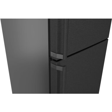 Bosch kgn39vxct, series 4, freestanding fridge-freezer with freezer section below, 203 x 60 cm, stainless steel black