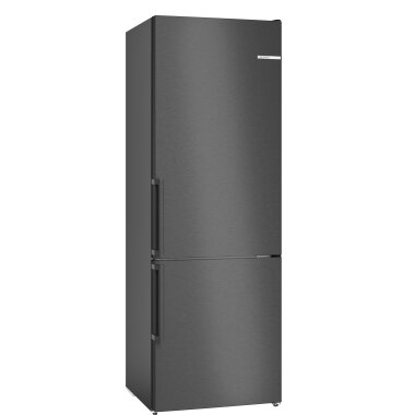 Bosch KGN49VXCT, Serie 4, Freistehende Kühl-Gefrier-Kombination mit Gefrierbereich unten, 203 x 70 cm, Edelstahl schwarz