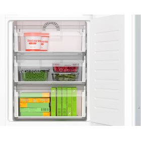 Bosch kin86add0, Series 6, built-in fridge-freezer with freezer section below, 177.2 x 55.8 cm, flat hinge with soft-close drawer