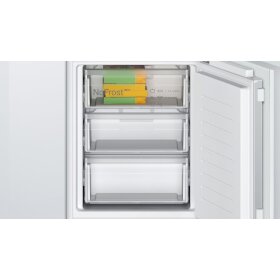 Bosch KIN86SFE0, Series 4, built-in fridge-freezer combination with bottom freezer area, 177.2 x 54.1 cm, flat hinge