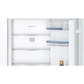 Bosch kin86vse0, series 4, built-in fridge-freezer with freezer section below, 177.2 x 54.1 cm, drag hinge