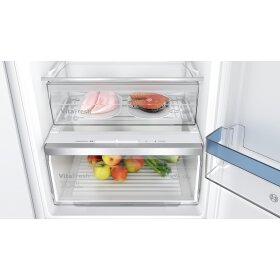 Bosch kin86vse0, series 4, built-in fridge-freezer with freezer section below, 177.2 x 54.1 cm, drag hinge