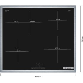 Bosch pif64kbb5e, series 4, induction hob, 60 cm