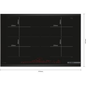 Bosch PXY895DV1E, Serie 8, Induktionskochfeld, 80 cm, Mit Rahmen aufliegend