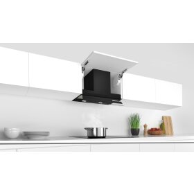 Bosch DBB67AM60, Series 6, integrated design hood, 60 cm, clear glass printed black
