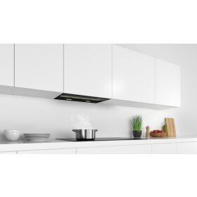 Bosch DBB67AM60, Series 6, integrated design hood, 60 cm, clear glass printed black
