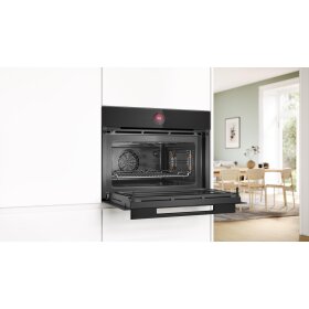 Bosch CMG9241B1, Serie 8, Einbau-Kompaktbackofen mit Mikrowellenfunktion, 60 x 45 cm, Schwarz