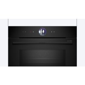 Bosch CMG976KB1, Serie 8, Einbau-Kompaktbackofen mit Mikrowellenfunktion, 60 x 45 cm, Schwarz