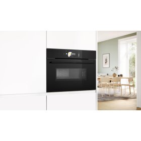 Bosch CMG978NB1, Serie 8, Einbau-Kompaktbackofen mit Mikrowellenfunktion, 60 x 45 cm, Schwarz