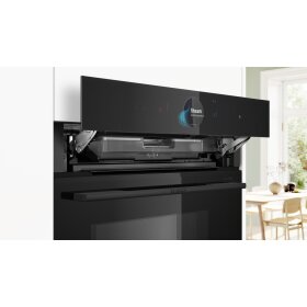 Bosch HNG978NB1, Series 8, built-in oven with microwave and steam function, 60 x 60 cm, black