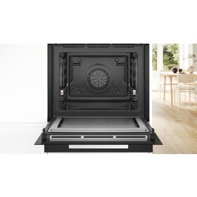 Bosch HNG978NB1, Serie 8, Einbau-Backofen mit Mikrowellen- und Dampffunktion, 60 x 60 cm, Schwarz