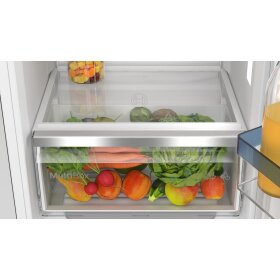 Bosch KIL22SFE0, Series 4, built-in refrigerator with freezer compartment, 88 x 56 cm, flat hinge