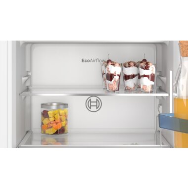Bosch KIL22VFE0, Serie 4, Einbau-Kühlschrank mit Gefrierfach, 88 x 56 cm, Flachscharnier