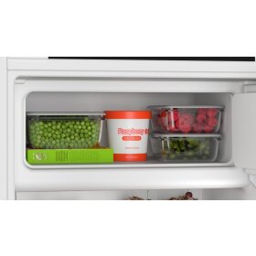 Bosch KIL42SFE0, Series 4, built-in refrigerator with freezer compartment, 122.5 x 56 cm, flat hinge
