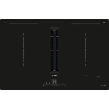 Bosch PVQ820GA7, HEZ9VDSB2 + PVQ820F25E, hob with extractor hood (induction), flat duct