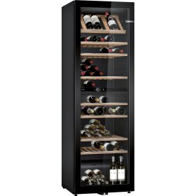 Bosch kwk36abga, series 6, wine refrigerator with glass...