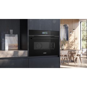 Siemens CS736G1B1, iQ700, Einbau-Kompaktdampfbackofen, 60 x 45 cm, Schwarz, Edelstahl