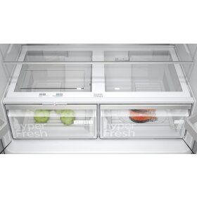 Siemens KF96NAXEA, iQ300, Kühl-Gefrier-Kombination, mehrtürig, 183 x 90.5 cm, Gebürsteter schwarzer Stahl AntiFingerprint, Total noFrost