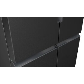 Siemens KF96NAXEA, iQ300, Kühl-Gefrier-Kombination, mehrtürig, 183 x 90.5 cm, Gebürsteter schwarzer Stahl AntiFingerprint, Total noFrost