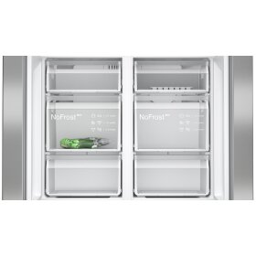Siemens KF96NVPEA, iQ300, fridge-freezer combination, multi-door, 183 x 90.5 cm, stainless steel antiFingerprint