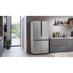 Siemens KF96NVPEA, iQ300, fridge-freezer combination, multi-door, 183 x 90.5 cm, stainless steel antiFingerprint