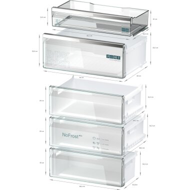 Siemens kg49naict, iQ500, freestanding fridge-freezer with freezer se,  1.440,00 €