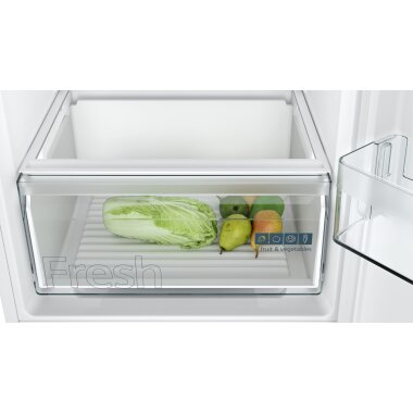 Siemens ki85nnff0, iQ100, built-in fridge-freezer with freezer section below, 177.2 x 54.1 cm, flat hinge