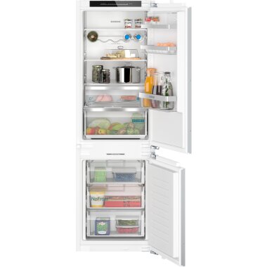 Siemens ki86nadd0, iQ500, built-in fridge-freezer combination with freezer section below, 177.2 x 55.8 cm, flat hinge with soft-close drawer