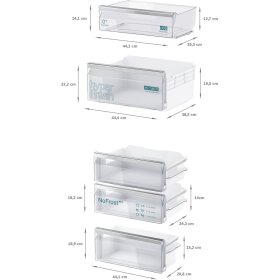 Siemens ki86nvfe0, iQ300, built-in fridge-freezer with freezer section below, 177.2 x 54.1 cm, flat hinge