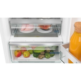 Siemens ki86nvfe0, iQ300, built-in fridge-freezer with freezer section below, 177.2 x 54.1 cm, flat hinge